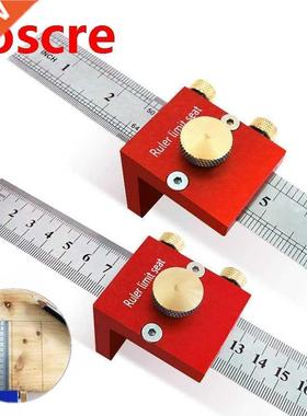 45/90 Degree Angle Scribe Adjustable Line Ruler Multifunctio