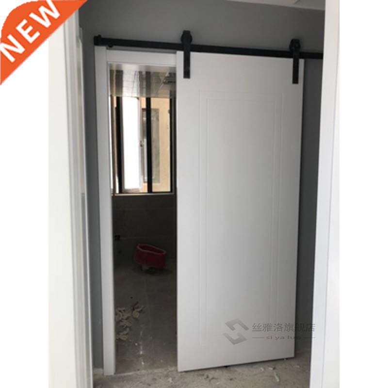 Barn Sliding Wood Door Hardware Set Steel Slide Rail Antique