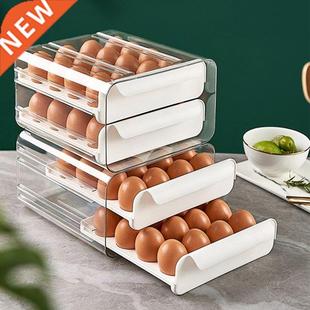Type Egg Storage Fresh Keep Drawer Plastic Holder Grid