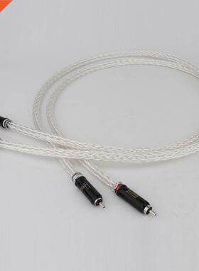 Hi-End 8AG Silver Plated OCC 16 Strands Audio Cable With WBT