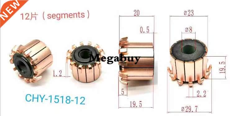 8*2*19.5mm 12P 1-100 PCS Teeth Copper Hook Type Electrical