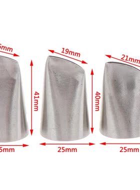 3pcs/set Austin Rose Petals Stainless Steel Icing Piping Noz