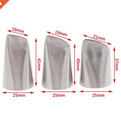 3pcs/set Austin Rose Petals Stainless Steel Icing Piping Noz