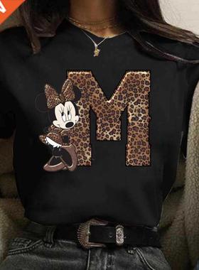 Women's Custom Name Letter Combination Printing T-Shirt Minn