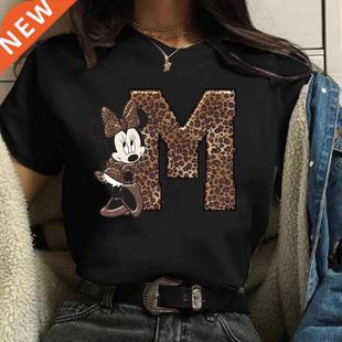Women's Custom Name Letter Combination Printing T-Shirt Minn