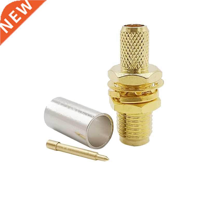 1Pcs RP SMA Female Jack Nut Bulkhead RF Coaxial Sder Conne
