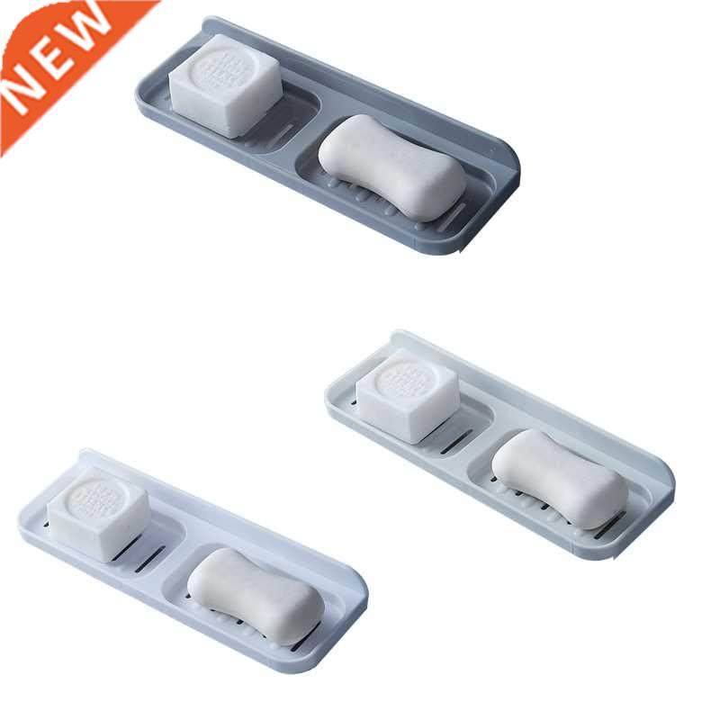 Double-layer Drawer Soap Dish Wall-mounted Drain Soap Rack D