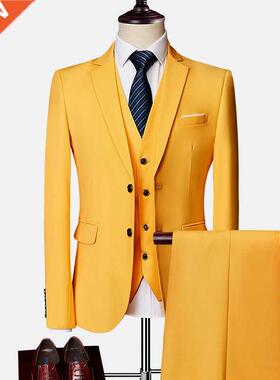 2022  piece men	s wedding suit fashion men	s slim sid
