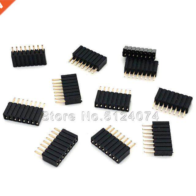 20pcs/lot Single row 8pin female pin spacing 1.27mm row pin