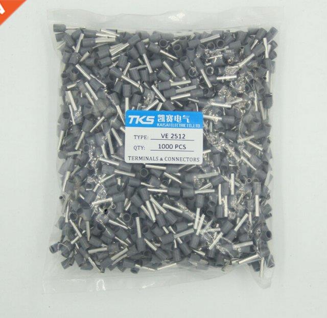 E2512 14 AWG 2.5mm2 Insulated Cord End Terminal block Wire