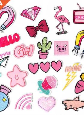 HEART Cactus Patches Embroidery For T-Shirt Iron On Applique