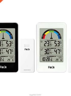 Digital Thermometer Hygrometer Weather Station Wall Clock Wi