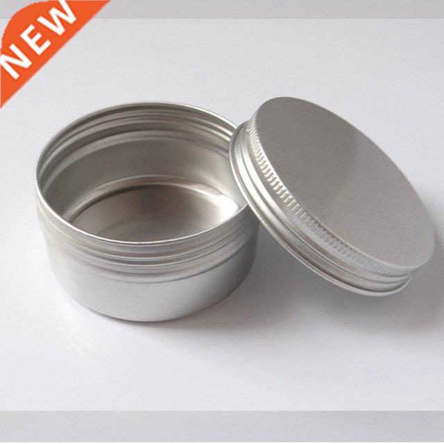 10pcs Round Metal Tea Leaf Storage Box Screw Top Aluminum Co