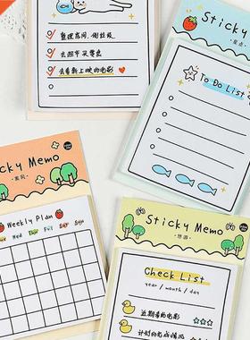 30 Sheets Self-adhesive Sunny Day Sticky Notes Weekly Plan M