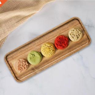 Wooden Serving Tray Dessert Platter Dish Plate for Drinks Ch