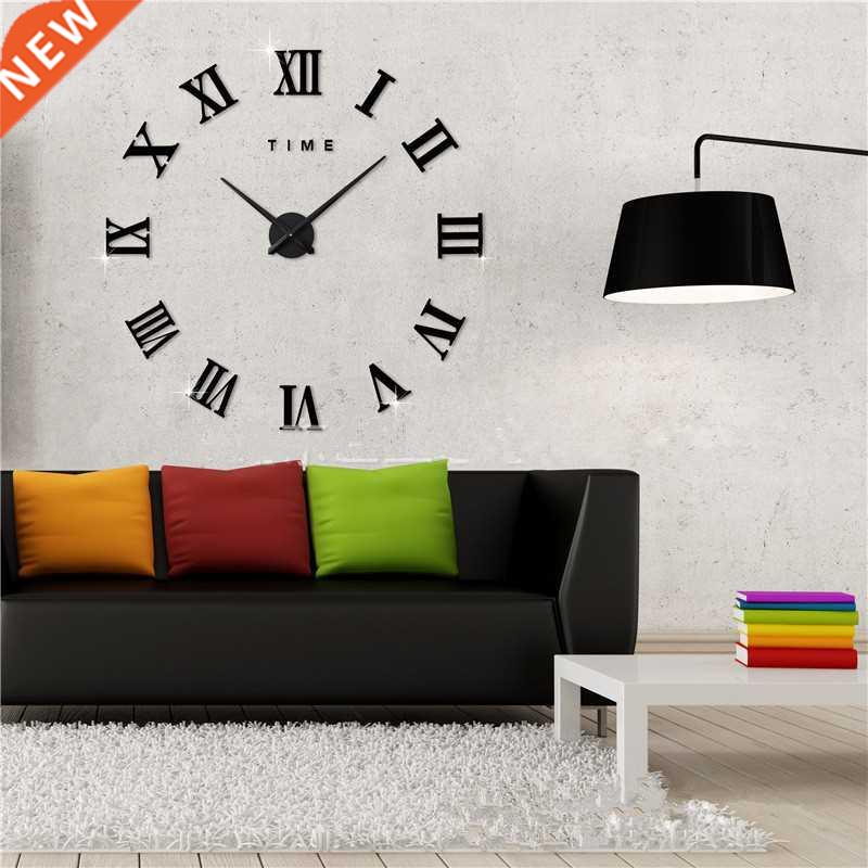 3D Acrylic Mirror Wall Clock Diy Quartz Watch Still Life Clo