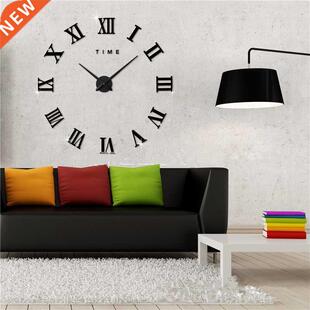 3D Acrylic Mirror Wall Clock Diy Quartz Watch Still Life Clo