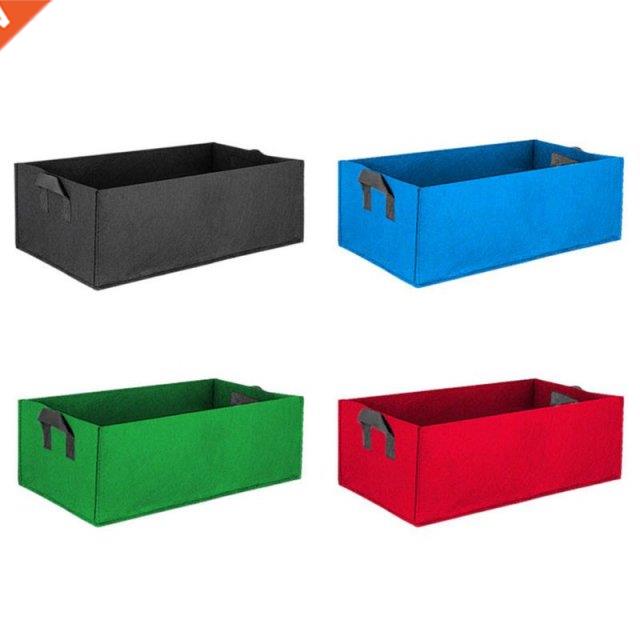 4pcs Large Rectangular Vegetable Grow Bags Garden Nursery Pl