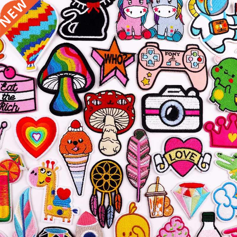 Mushroom Applique Embroidered Patches On Kids Clothes DIY Ir