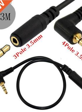 30cm 4Pole 3.5mm Male to 3Pole Female Audio Converter Adapte