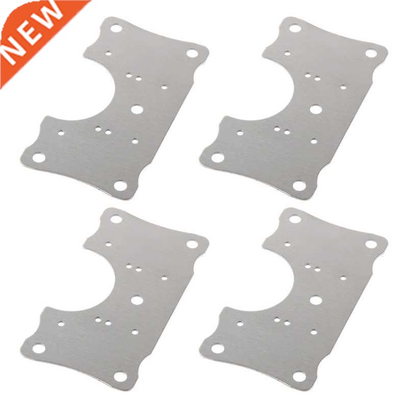 4 Pcs Cabinet Hinge Repair Plate Kit Stainless Steel Hinge R