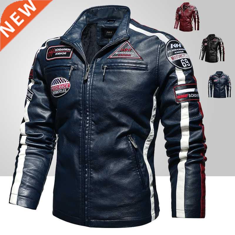 Mens Vintage Motorcycle Jacket 2021 Men Fashion New Biker Le