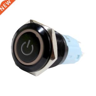 Push 16mm Off Switch Power Button Latching 12V LED Red