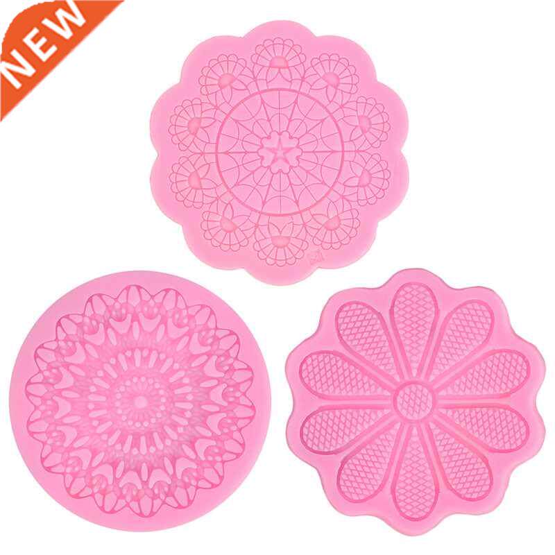 Flower Mandala Silicone Molds Designer DIY Clay Jewelry Tex