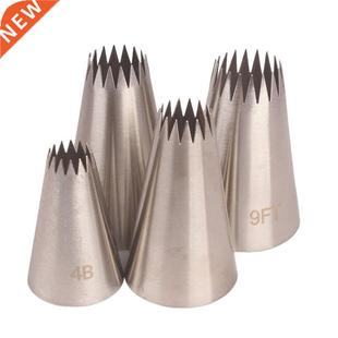 Cookie Cake Nozzles 4pcs Side Steel Set Decor Stainless