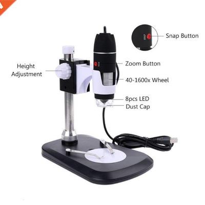 1600X Digital Microscope Endoscope with Stand USB 2.0 Magnif