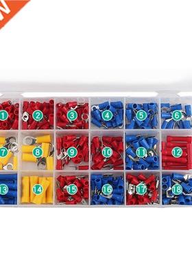 300Pcs Assorted Insulated Electrical Wire Terminals Crimp Co