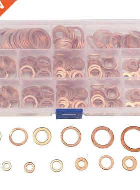 280Pcs Solid Copper Washers Sump Plug Assorted Washer Set Bo