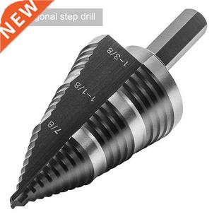 Wood Condu Step Set HSS Bit Shank Drill Drilling 1Pcs Hex