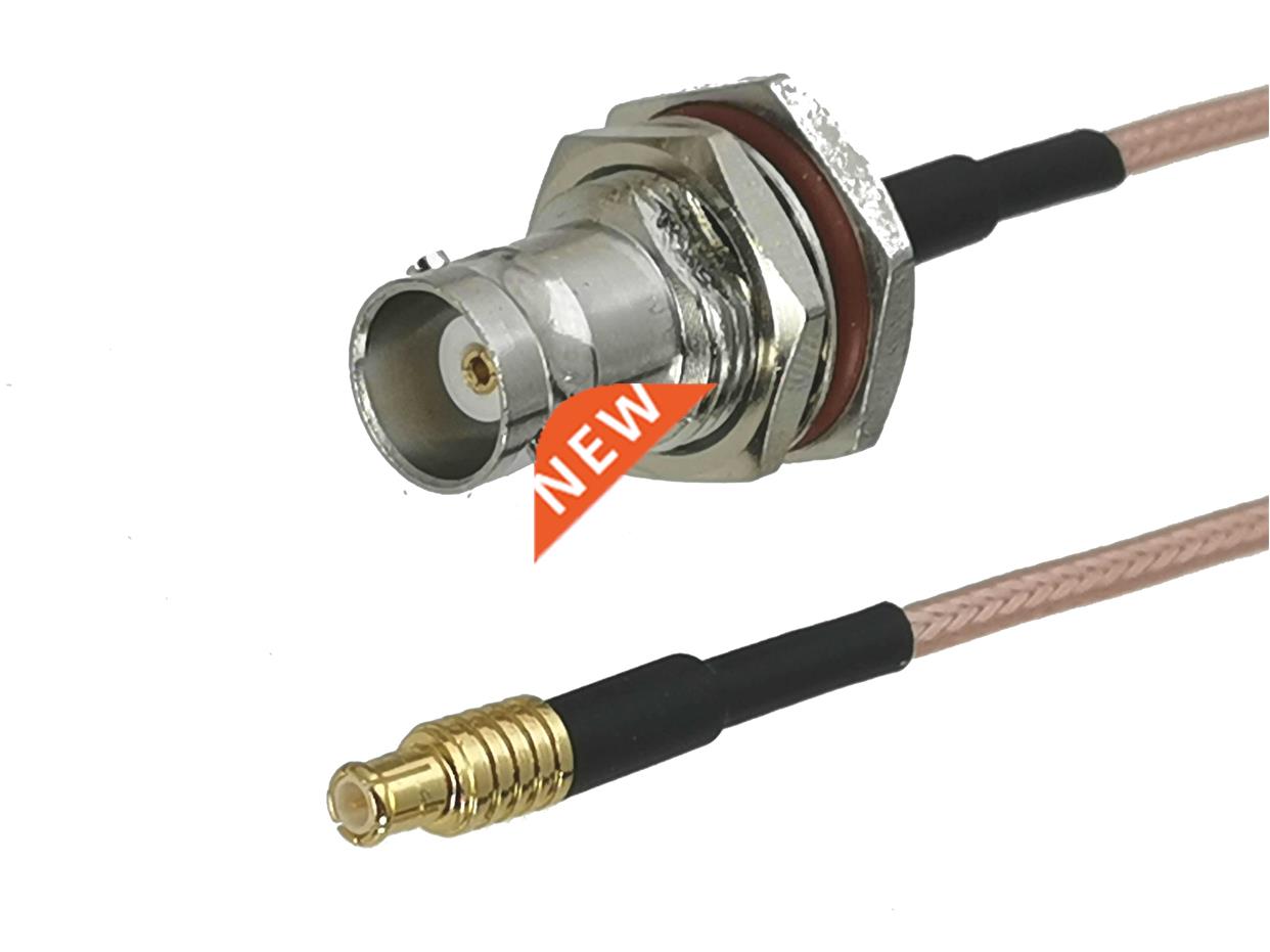 RG316 BNC Female Jack Bulkhead to MCX Male Plug Connector RF