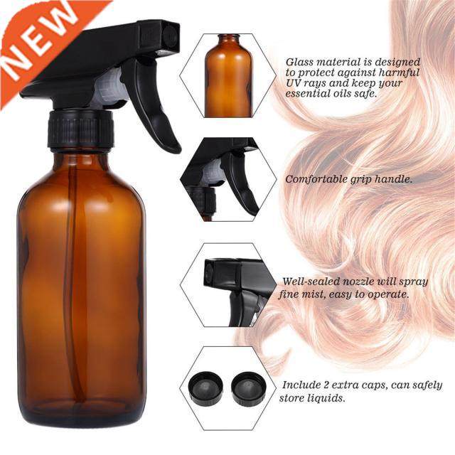 250/500ML Amber Glass Spray Bottles Water Sprayer Trigger Fo