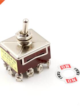 1 x Toggle Switch 380V 10A ON/OFF/ON 3 Positions 12 Pin Latc