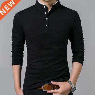 Long Sol 2022 Basic Stand Sleeve Tshirt Mens Spring Sale Hot