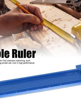 TS-8 Woodworking Hole Ruler luminum T-shped Mesuring Tool
