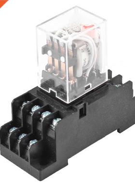 DC 24V Coil Volt 4PDT 14 Pin Terminal ElectroRelay HH54P