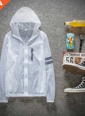 2021 Solid Running Tops UV Sun Protect ClothingTransparent L