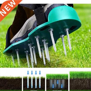Cultivator Yard Aerator Shoes Lawn Nail Tool 1Pair Garden