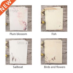 Style Envelopes Vintage Decoration Chinese Flowers pcs