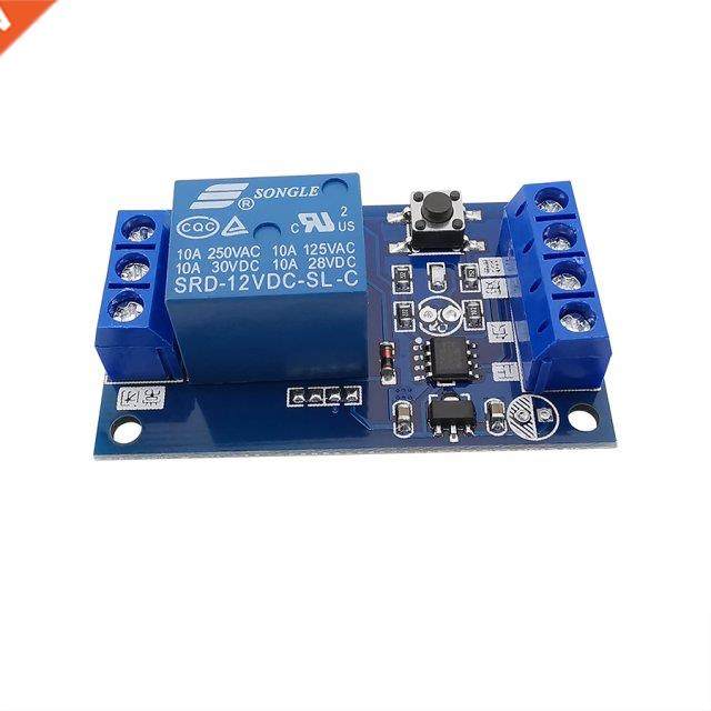 1Pcs 5V/12V/24V Bistable Relay Module Single Button Relay Mo