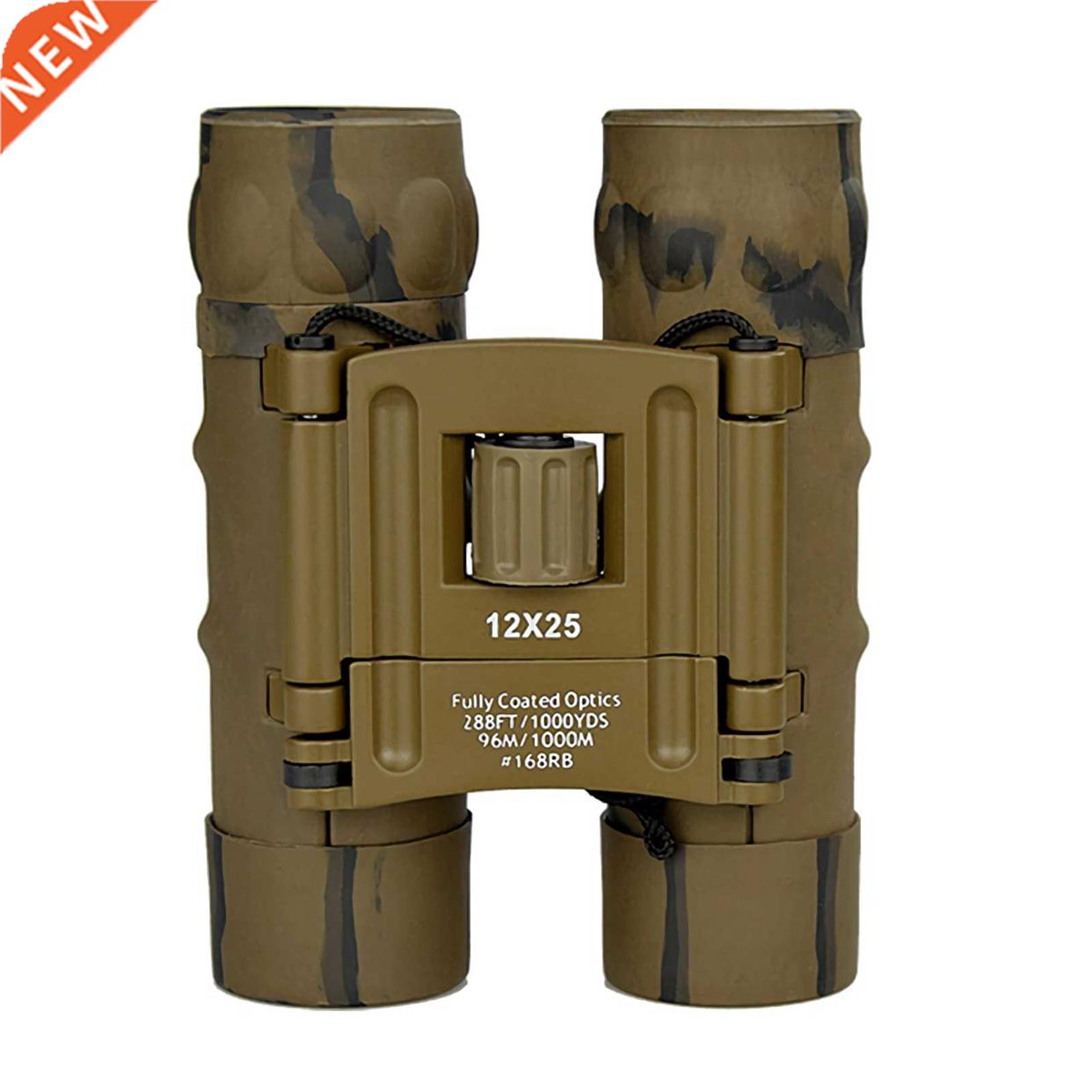 12×25 Binoculars Waterproof Camouflage Telescope BAK4