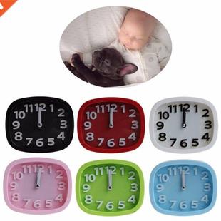 Table Clock Home Quartz Decor Office Alarm Room Square Kids