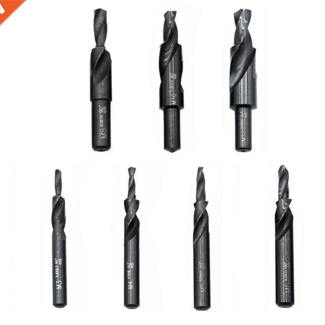 M3-M12 90/180 Degree HSS Twst Step Drll Bts 6542 Ntrde