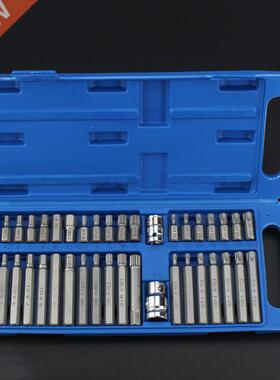 40Pcs 1/2in 3/8in aptor Drive Shank Hex Torx XZN Spline St