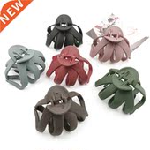 Hair Claw Matte Solid Simple Color Hollowing New Geometric