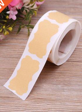 300pcs Vintage Blank Kraft Label Handmade Sealing Sticker Fo