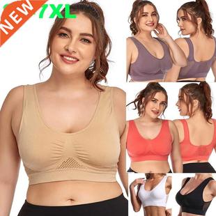 Sport Run Hollow Fitness Breathable Bra Soft Women Out 6XL